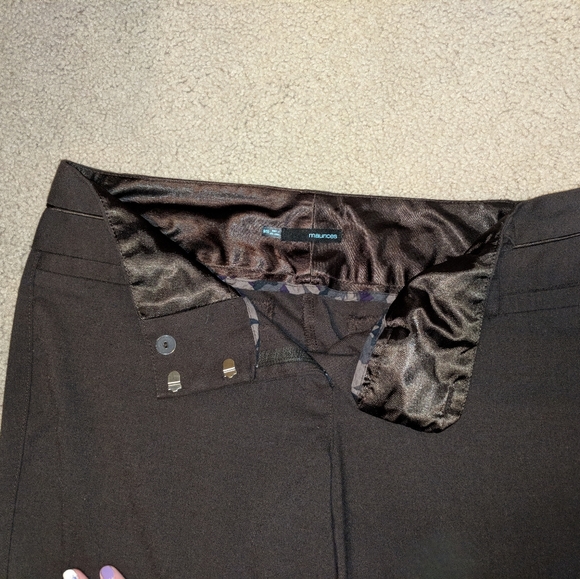 Maurices brown wide leg dress pants - size 9 / 10 - Picture 5 of 6